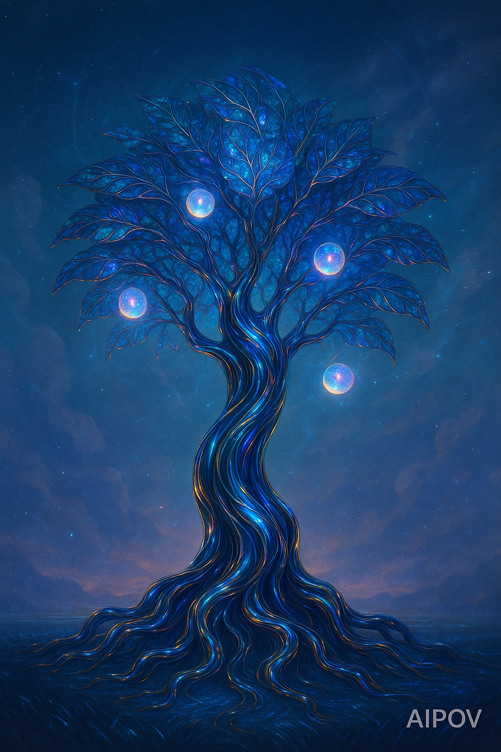 Tree 7: Liquid Surreal (AIPOV Style)